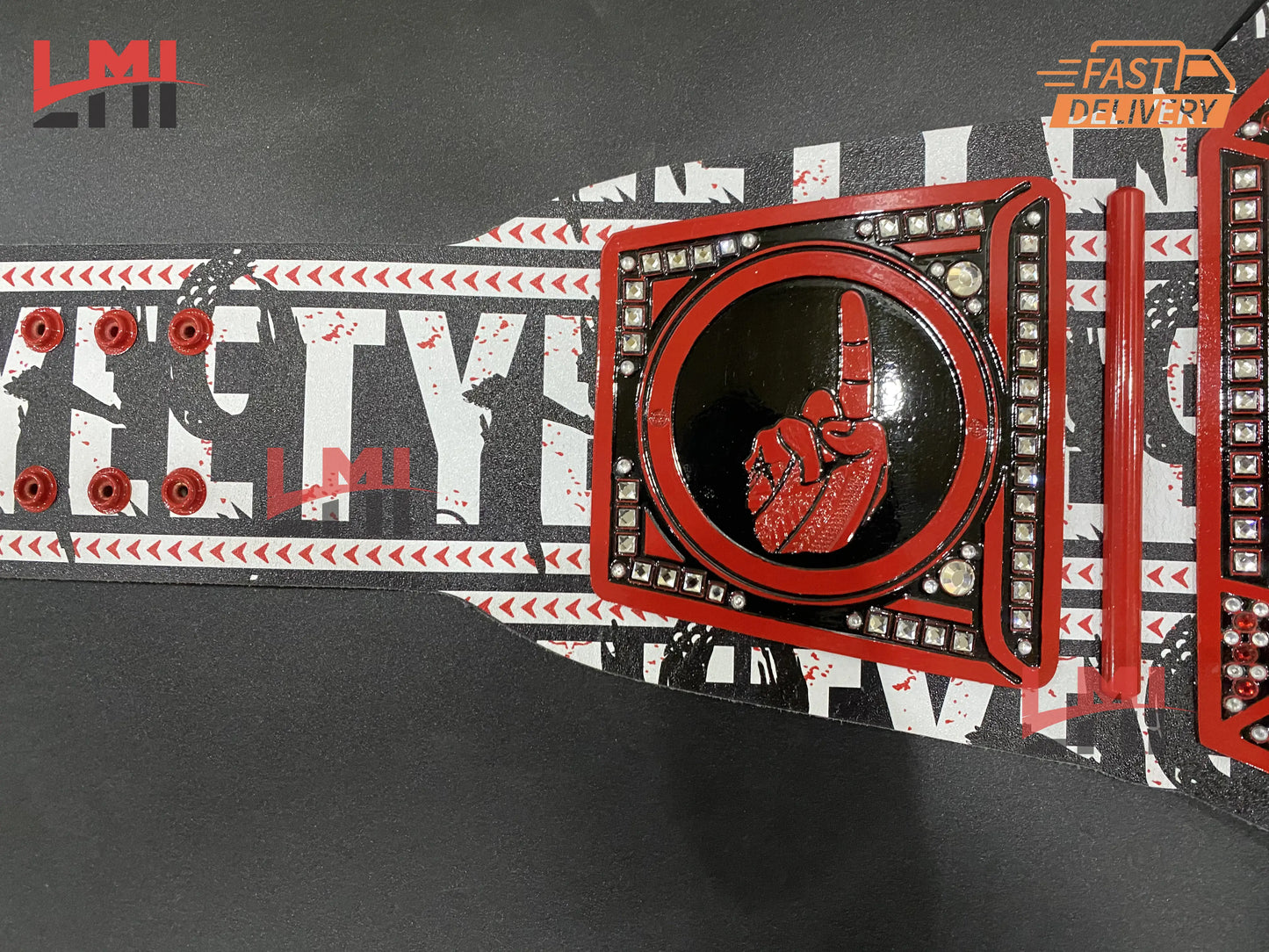 Custom No Yeet Championship Wrestling Belt 2mm Brass LMI Championship Belts