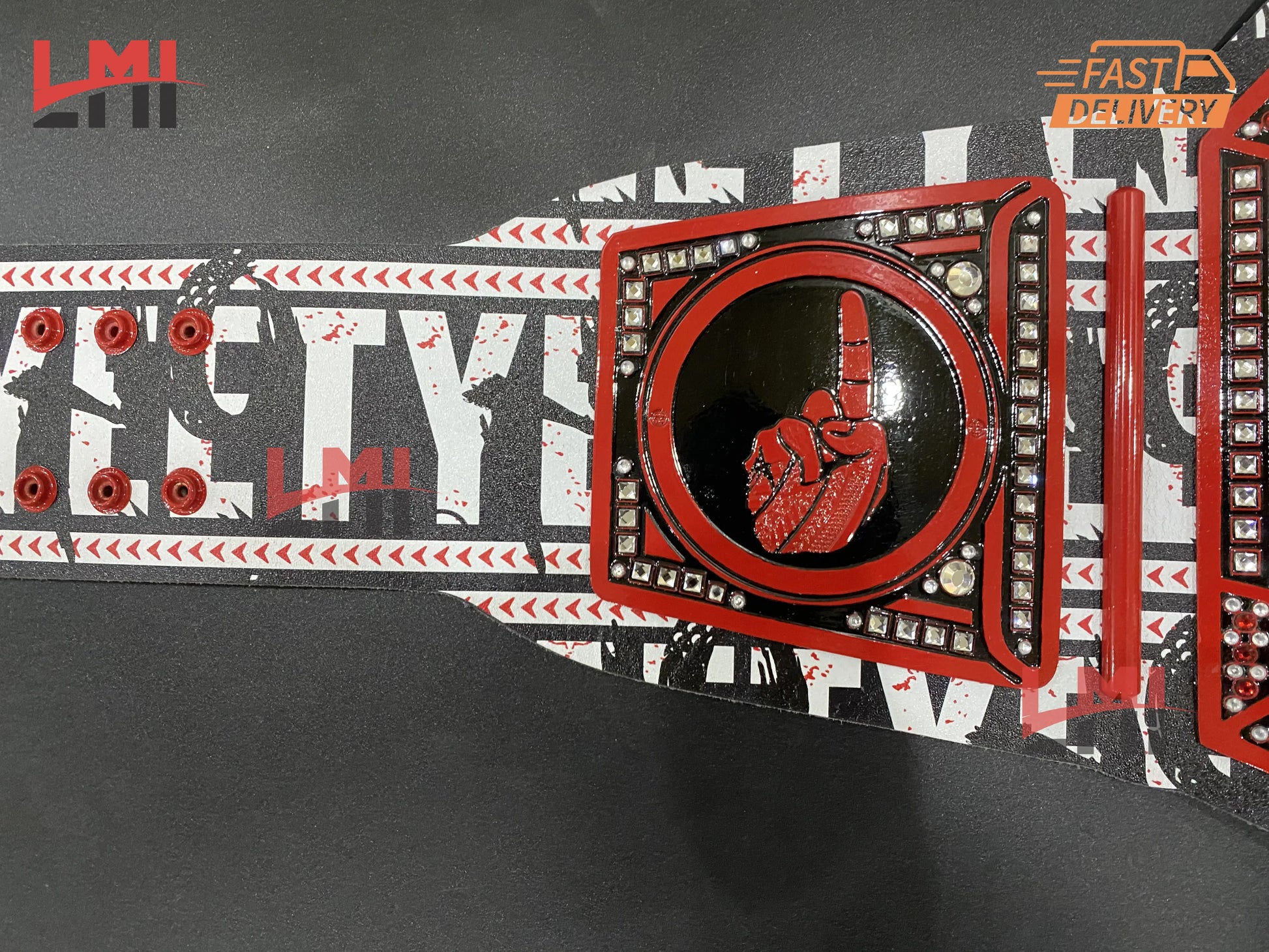 Custom No Yeet Championship Wrestling Belt 2mm Brass LMI Championship Belts