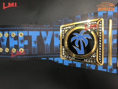 Custom Yeet Jey Uso Championship Belt Wrestling Belt 2mm Brass LMI Championship Belts