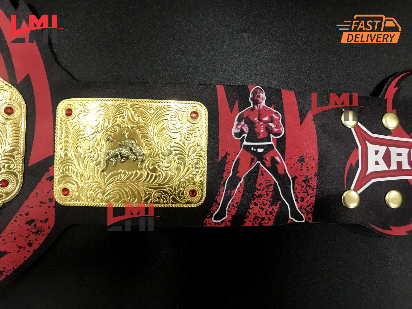 Custom Batista Big Gold World Heavyweight Championship Belt 2mm Brass