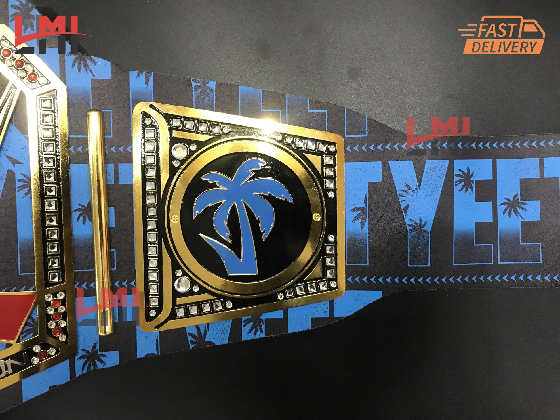 Custom Yeet Jey Uso Championship Belt Wrestling Belt 2mm Brass LMI Championship Belts