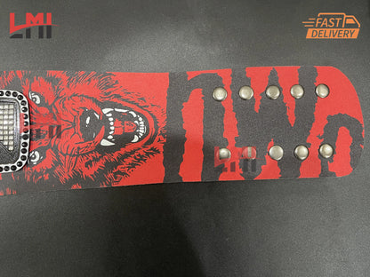Custom NWO Wolfpack Spinner World Heavyweight Replica Championship Belt 2mm