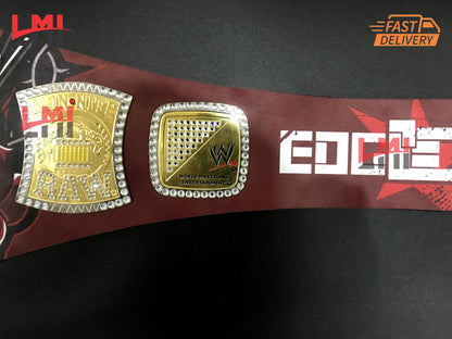 Edge Rated R Spinner World Heavyweight Championship Belt Wrestling Title Replica Belt