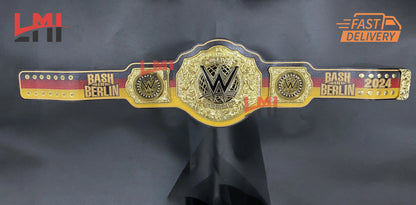 Bash in Berlin World Heavyweight Championship Belt Replica Title Wrestling Belt 6mm