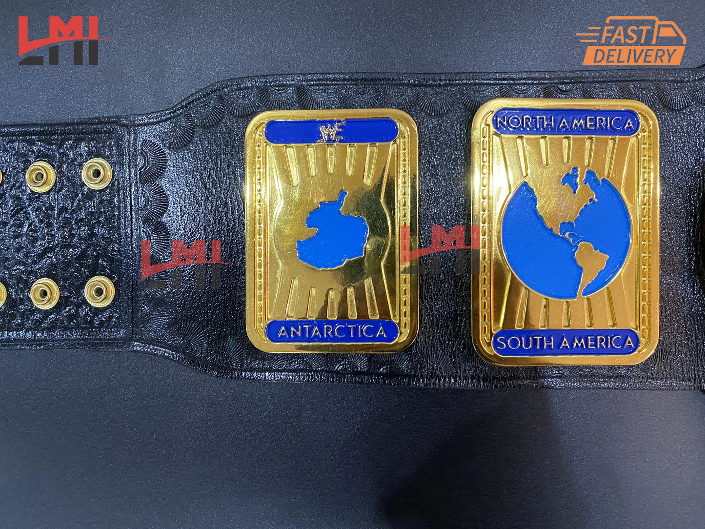 WWF CNC Oval Intercontinental Championship Belt Wrestling Title Belt 6MM