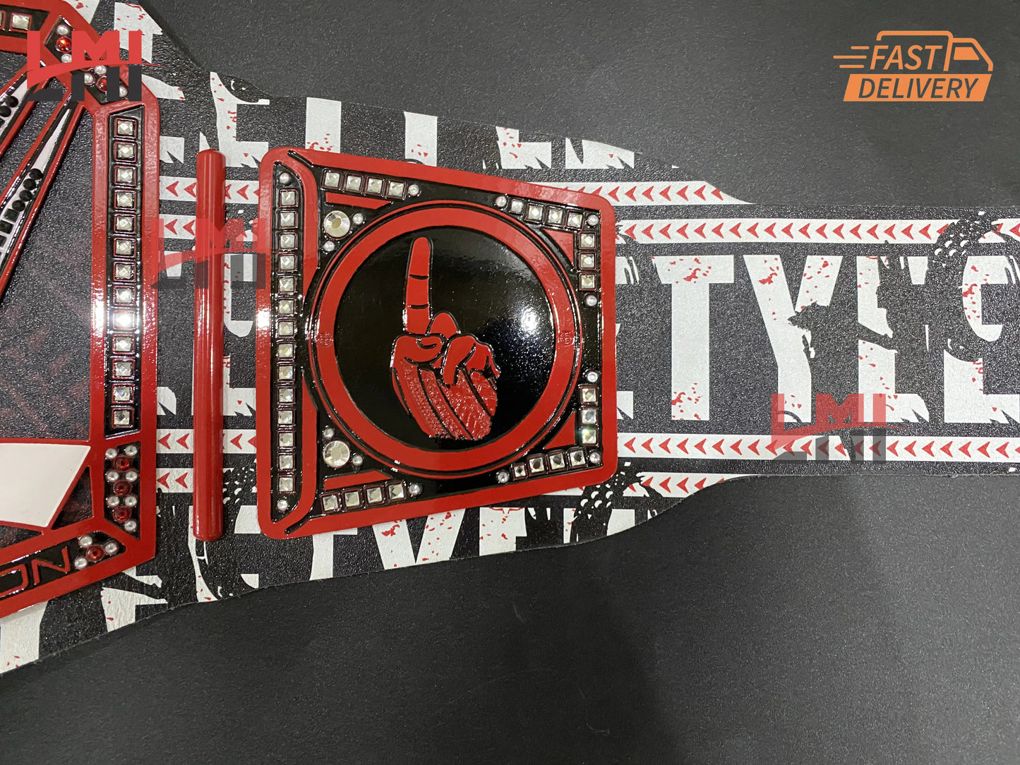 Custom No Yeet Championship Wrestling Belt 2mm Brass LMI Championship Belts
