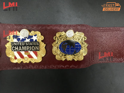 IWGP Version US World Heavyweight Championship Belt Wrestling 2mm Brass