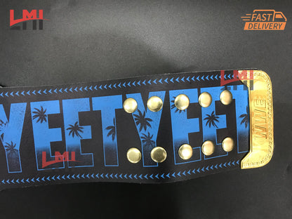 Custom Yeet Jey Uso Championship Belt Wrestling Belt 2mm Brass LMI Championship Belts