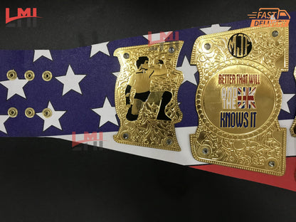 AEW MJF American Championship Belt Wrestling Title Belt 2mm Brass