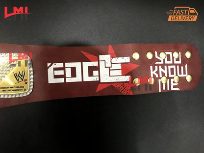 Edge Rated R Spinner World Heavyweight Championship Belt Wrestling Title Replica Belt