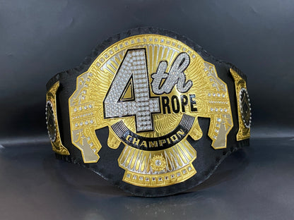 4th rope world heavyweight championship belt 2mm Brass 