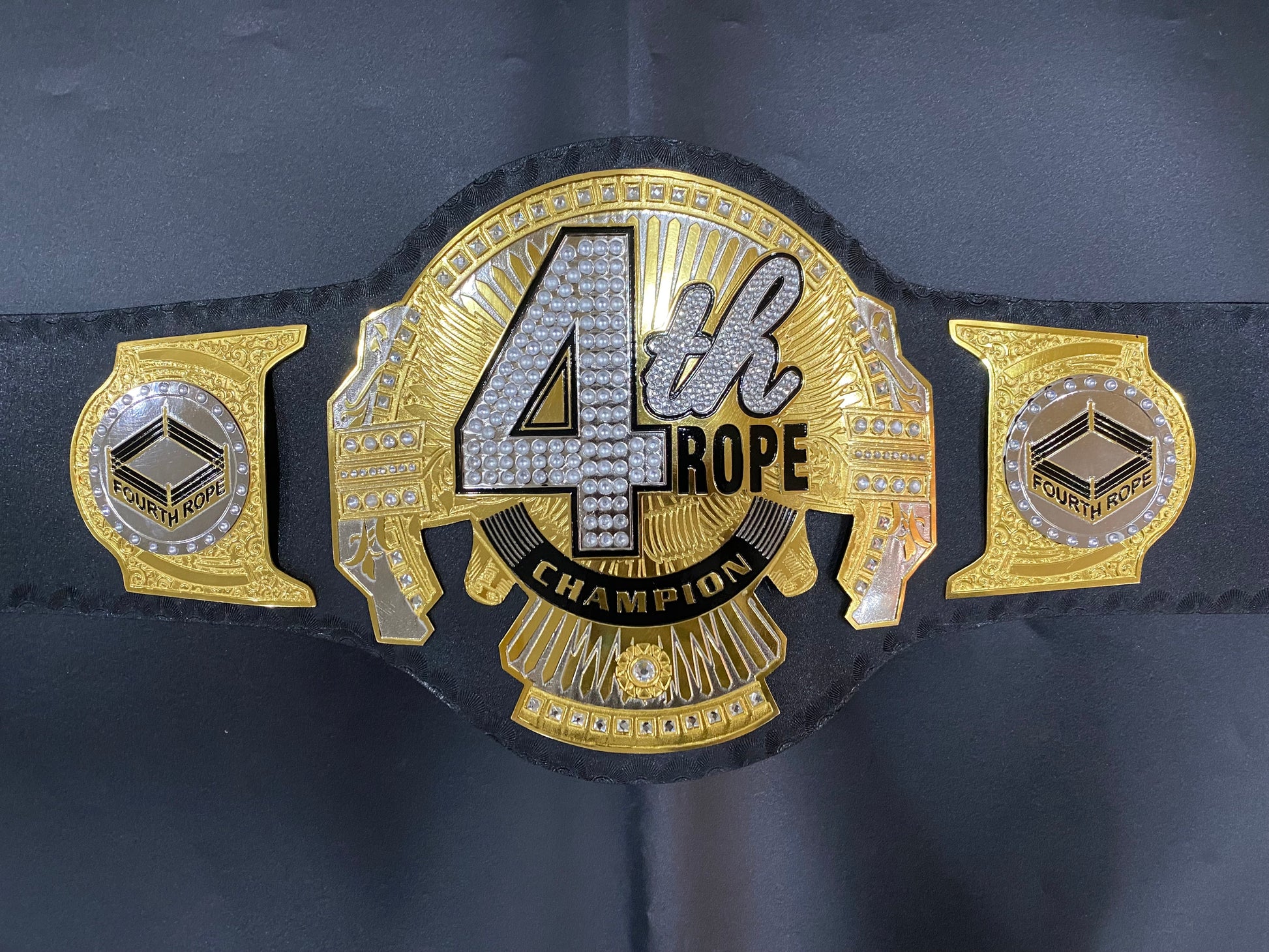 4th rope world heavyweight championship belt 2mm Brass 