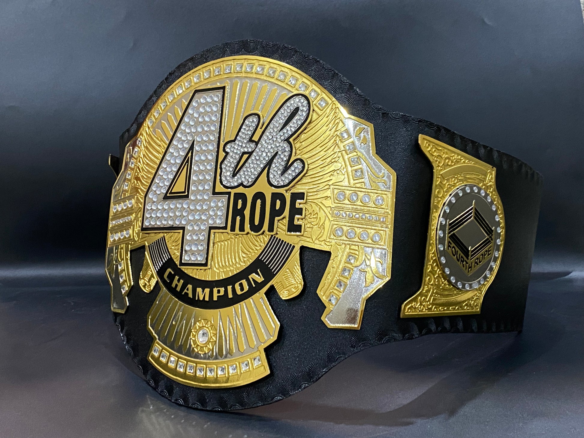 4th rope world heavyweight championship belt 2mm Brass 