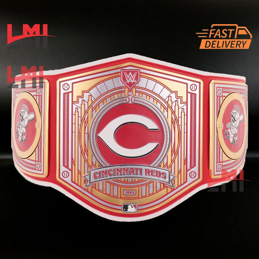 Cincinnati Reds WWE Legacy MLB Championship Belt 2MM Brass