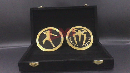 WWE Roman Reigns Signature Black Side Plates 4mm